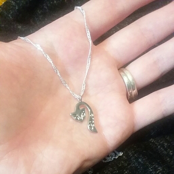 925 Boho Fox necklace-White gold plated St… - Picture 4 of 7